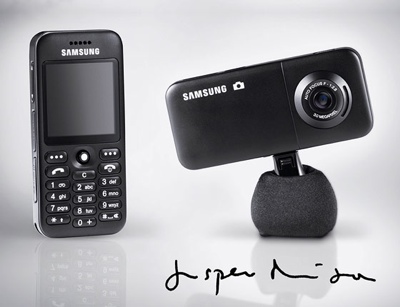 Mobile phone by Jasper Morrison for Samsung
