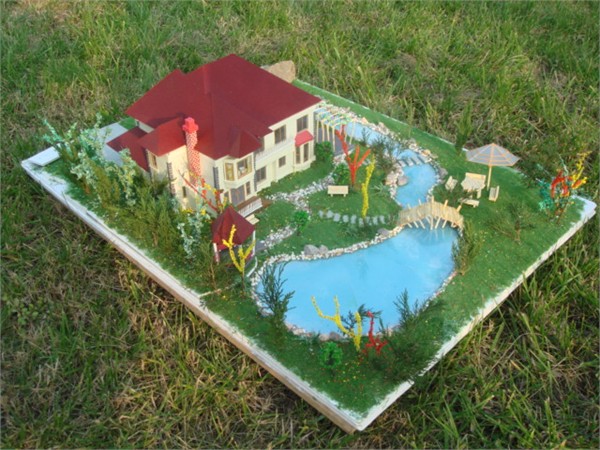 一栋别墅的模型