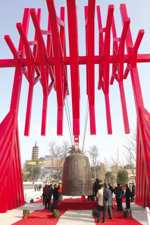 2009年元旦竣工的江苏镇江金山寺佛教文化广场