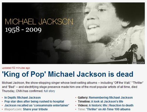 一股音乐文化DNA离我们而去 迈克尔·杰克逊....................