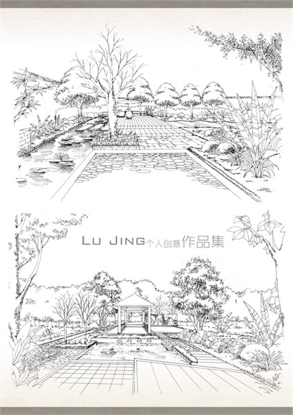 “瓷韵嘉园”手绘草图方案